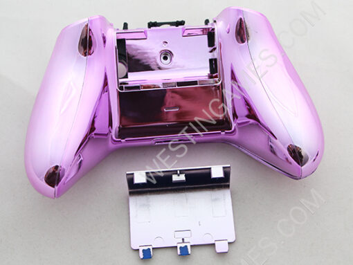 Full Mirror Chrome Housing Shell Case Replacement for XBOX ONE XB1 Wireless Controller - Pink - Image 2