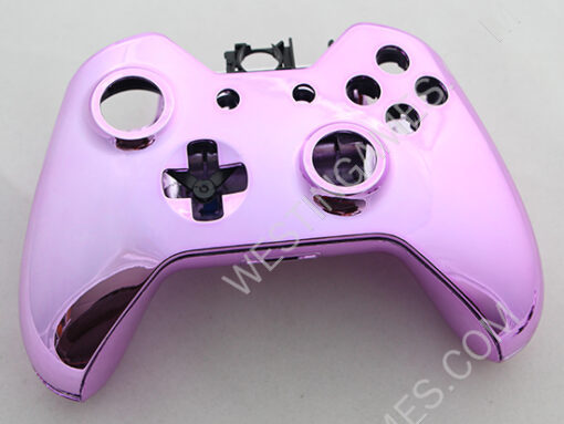 Full Mirror Chrome Housing Shell Case Replacement for XBOX ONE XB1 Wireless Controller - Pink - Image 6