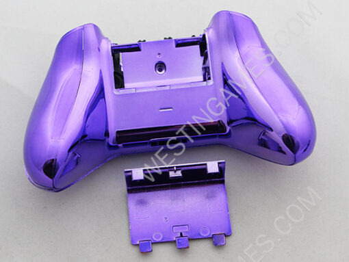Full Mirror Chrome Housing Shell Case Replacement for XBOX ONE XB1 Wireless Controller - Purple - Image 2