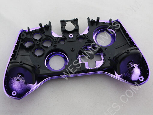 Full Mirror Chrome Housing Shell Case Replacement for XBOX ONE XB1 Wireless Controller - Purple - Image 4