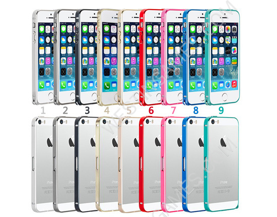 Ultra Thin Slim Aluminium Metal Bumper Frame Cover Case for iPhone 5 5S