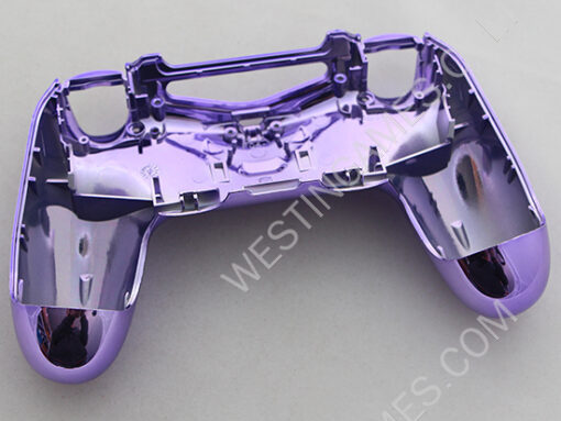 Mirror Chrome Housing Shell Case Replacement for PS4 Dualshock 4 Controller - Purple - Image 2