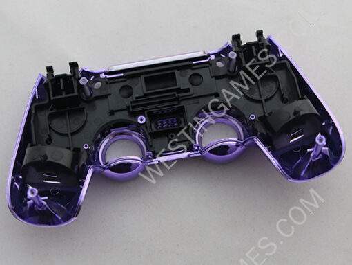 Mirror Chrome Housing Shell Case Replacement for PS4 Dualshock 4 Controller - Purple - Image 3