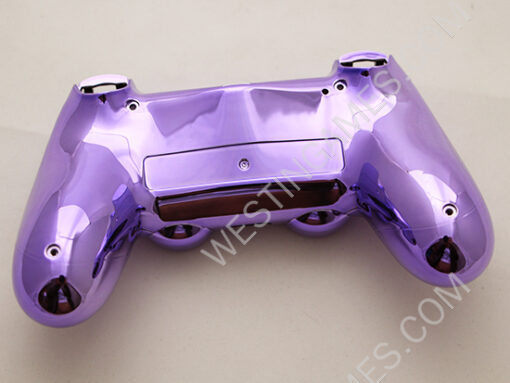 Mirror Chrome Housing Shell Case Replacement for PS4 Dualshock 4 Controller - Purple - Image 5