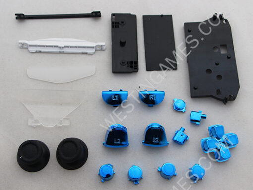 Mirror Chrome Housing Shell Case Replacement for PS4 Dualshock 4 Controller - Blue - Image 7