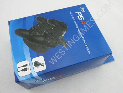 Mini Dual Controller Power Charging Stand For PS4 Dualshok 4 Wireless Controller - Black