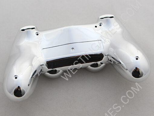 Mirror Chrome Housing Shell Case Replacement for PS4 Dualshock 4 Controller - Silver - Image 3