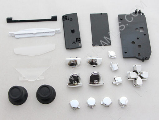Mirror Chrome Housing Shell Case Replacement for PS4 Dualshock 4 Controller - Silver - Image 7