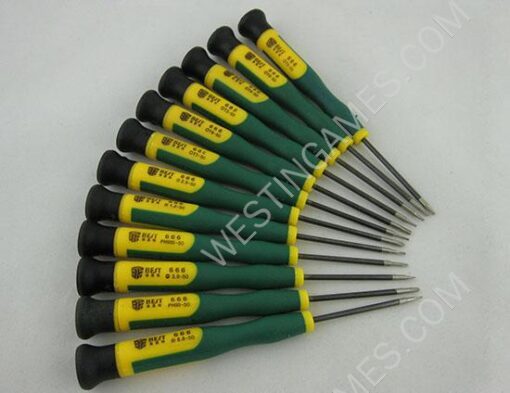 Best-666 12 in 1 CR-V Steel Screwdriver Open Repair Tool Set for Cellphone PC - Image 2