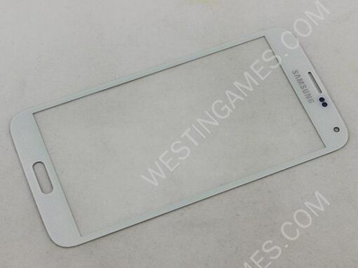 Outer LCD Screen Lens Top Touch Glass Replace for Samsung Galaxy S5  i9600 - White (OEM A+)