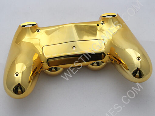 Mirror Chrome Housing Shell Case Replacement for PS4 Dualshock 4 Controller - Gold - Image 6