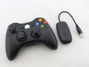 2-in-1 2.4g Wireless Controller with Receiver for XBOX 360 and PC Computer - Black 03
