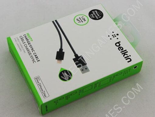 1.2m Belkin Lightning Charging Data Sync Cable for iPhone 5/5S iPad Mini - 6 Colors - Image 2