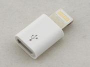 Micro USB to Lightning Charge and Data Adaptor Converter For iPhone 5 /5C /5S - White (OEM A)