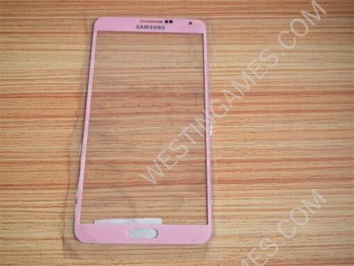 Outer LCD Screen Lens Top Touch Glass Replace for Samsung Note 3 N900 - Pink (Original)