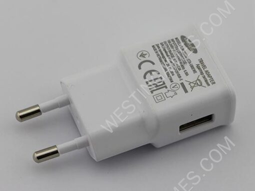 Original 2A EU AC Adapter Wall Charger + USB Data Sync Cable for Samsung Galaxy N7100 S4 S5 - White - Image 2