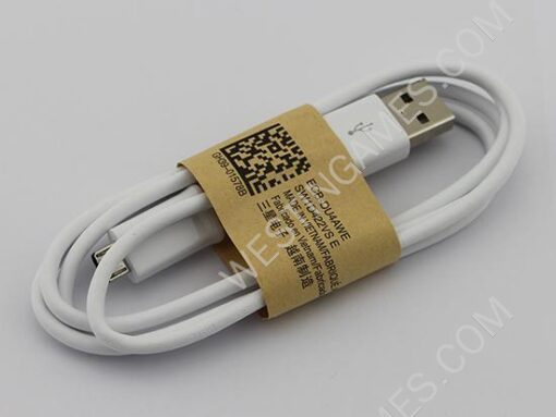 Original 2A EU AC Adapter Wall Charger + USB Data Sync Cable for Samsung Galaxy N7100 S4 S5 - White - Image 4