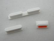 3 in 1 Replacement Power Button + Vibrate Switch + Volume Rocker Set for iPhone 5C - White