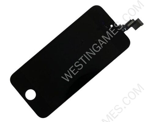 Front Lcd Screen Display with Touch screen Digitizer Assembly for iPhone 5C - Black (OEM) - Image 2