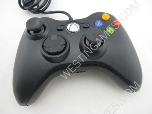 Wired Controller Gampad with Red Packing for XBOX 360 and Windows PC - Black - Image 5