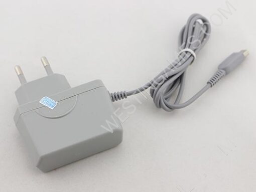 European/EU Plug Ac Adapter for 3DS/ NDSi/ NDSi XL - Grey - Image 2