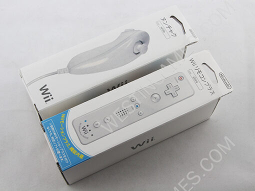 2in1 Wireless Remote Controller Built-in Motion Plus with Nunchuk Controller for WII / WII U - White - Image 3