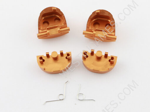 Metal R1L1 and R2L2 Triggers Button Kits with Springs for PS4 Controller JDM-001/010/020 - Gold - Image 2