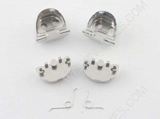 Metal R1L1 and R2L2 Triggers Button Kits with Springs for PS4 Controller JDM-001/010/020 - Silver - Image 2