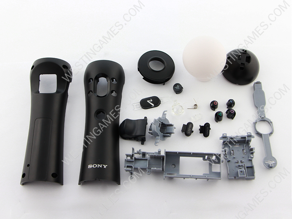 Replacement Remote Motion Controller Housing Case for PS3 PSVR Move - Black