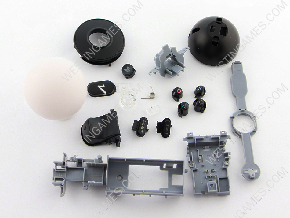 Replacement Remote Motion Controller Housing Case for PS3 PSVR Move - Black - Image 2