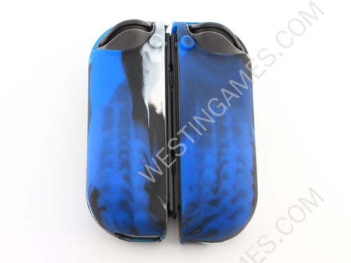 Protective Anti-Slip Soft Camo Silicone Skin Case Set for NS switch Joy-Con Controller - Blue - Image 4