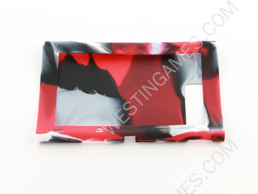 Complete Protective Anti-Slip Soft Camo Silicone Skin Case Set for NS Switch Console - Red - Image 3