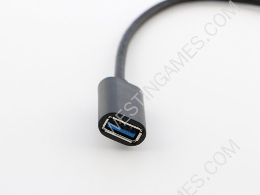 Matte Male to Female OTG Host USB TYPE-C 3.0 Converter Adapter Kit Cable - Black - Image 2