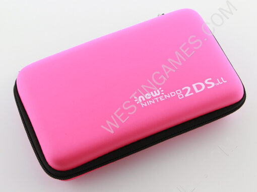 Protecting Hard Pouch Bag Carry Case for New 2DS LL/XL - Pink