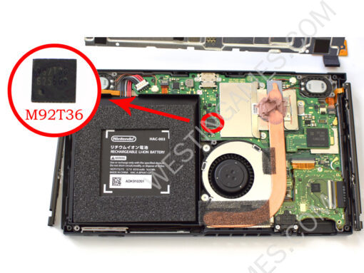 Charging Power Control IC Chip M92T36 for Nintendo Switch Motherboard Repiar - Pulled