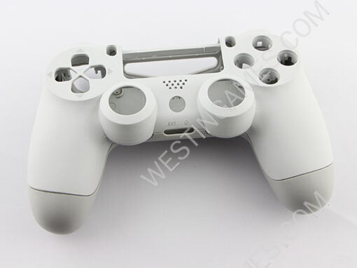 Replacement Top and Bottom Housing Shell Case for Playstation 4 PS4 Controller JDM-040 - Matt White