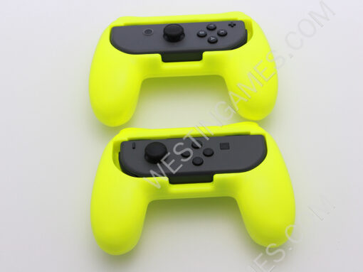 2x Controller Handle Grip for NS Switch Joy-con Controller - Neon Yellow - Image 5