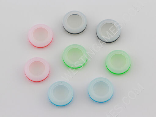New Silicon Pimple Thumb Grip Analog Stick Cover Caps Dual Color for NS Switch - White - Image 2
