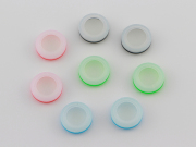 New Silicon Pimple Thumb Grip Analog Stick Cover Caps Dual Color for NS Switch - White 02