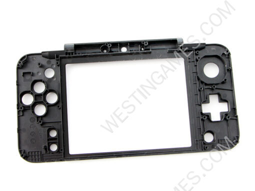 Original Hinge Part Bottom Middle Housing Button Shell for NEW 2DS XL - Black - Image 2