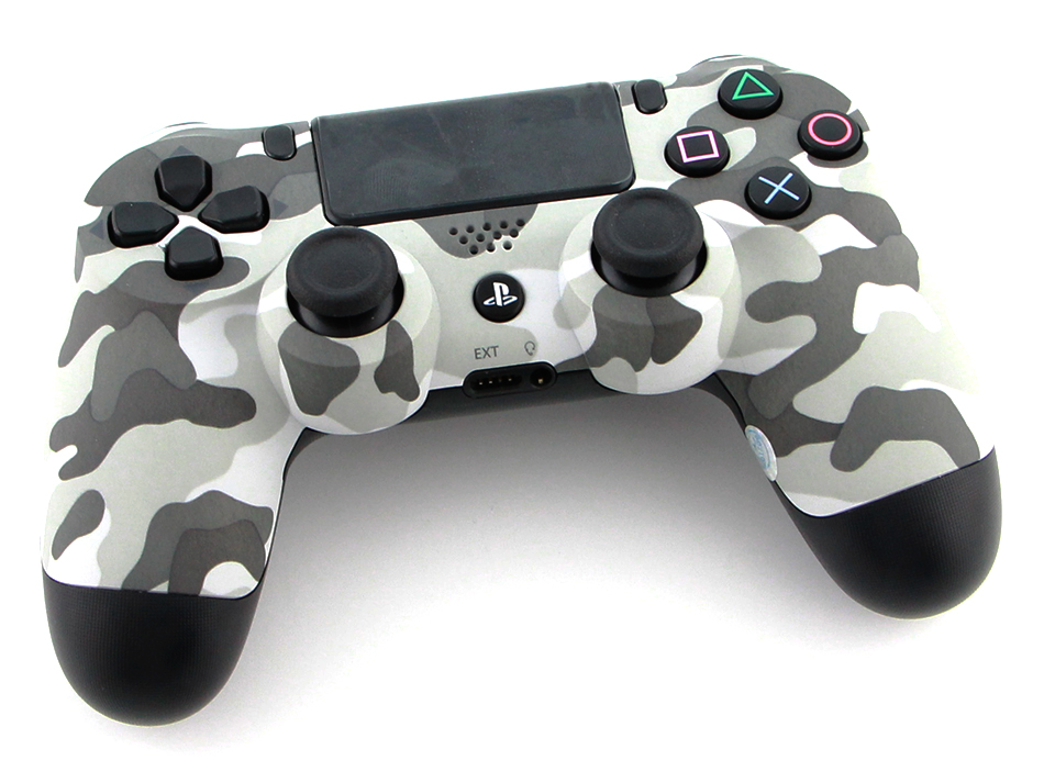 Sony PlayStation 4 PS4 DualShock 4 Controller OEM White Gray + good Blue Camouflage