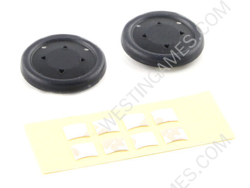 2Pcs Flat D-Pad Button for NS Switch Pro Controller - Clear Black - Image 2