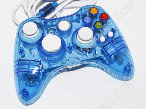Transparent Clear USB Wired Controller with Afterglow LED Light for XBOX360 and PC - Image 5