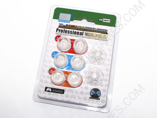 8in1 FPS Magic Removable Plastic Thumbstick Cap XBOX Shape for PS4 and XBOX ONE Controller - Clear