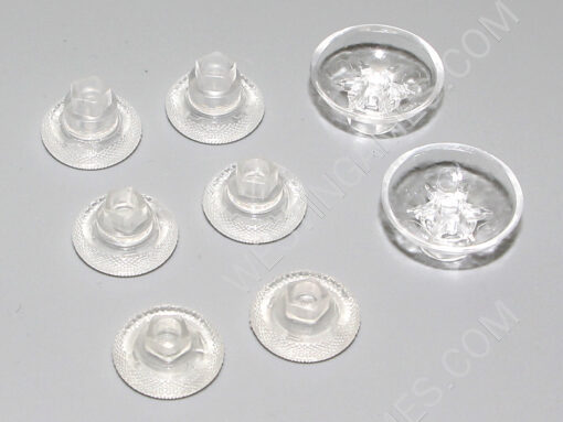 8in1 FPS Magic Removable Plastic Thumbstick Cap XBOX Shape for PS4 and XBOX ONE Controller - Clear - Image 3