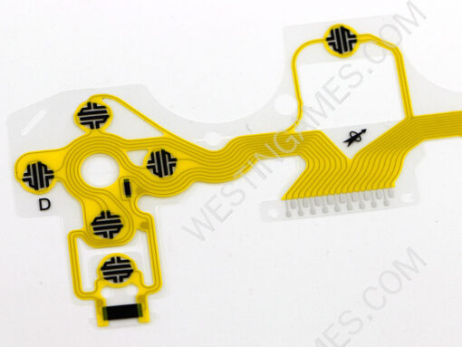Original Conductive Film Keypad Flex Ribbon Cable Parts for PS4 Controller JDM-001/010/020 - Yellow - Image 3