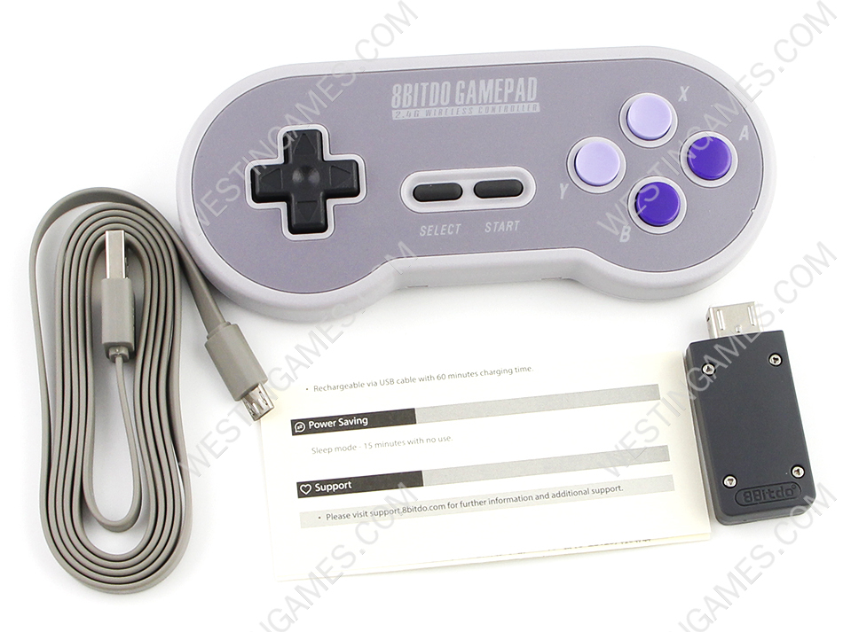 8bitdo SN30 2.4G Wireless Gamepad Controller for SNES and SFC Classic Edition - Image 2