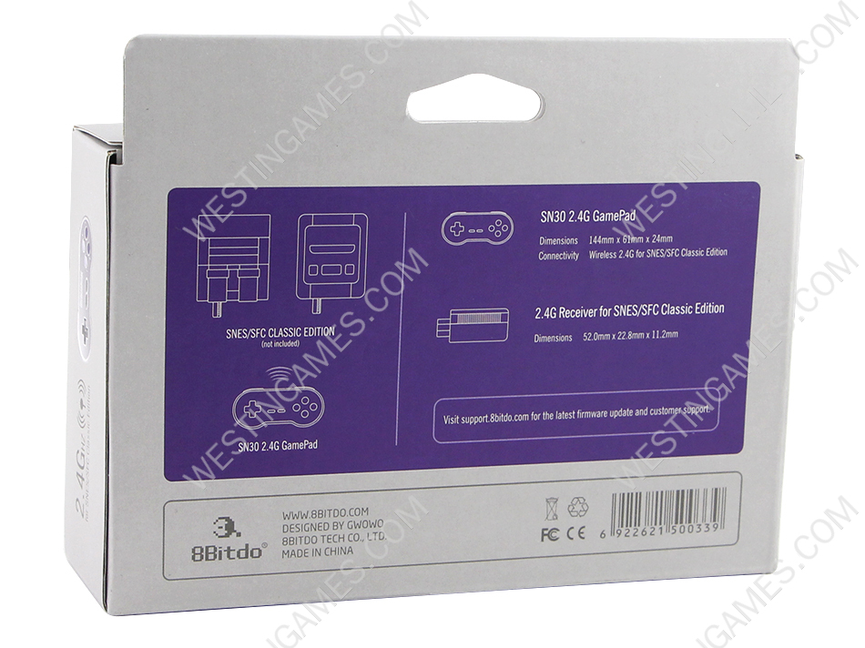 8bitdo SN30 2.4G Wireless Gamepad Controller for SNES and SFC Classic Edition - Image 10