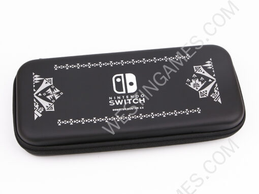 Black EVA Hard Carrying Case Travel Pouch for Nintendo NS switch - Monster Hunter