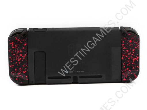 Minithink Upgrade 2in1 Handfeel Textured Red Protective Cover Case for NS Switch - Image 2